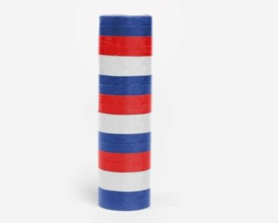 Luftschlangen blau, rot, wei - 4m