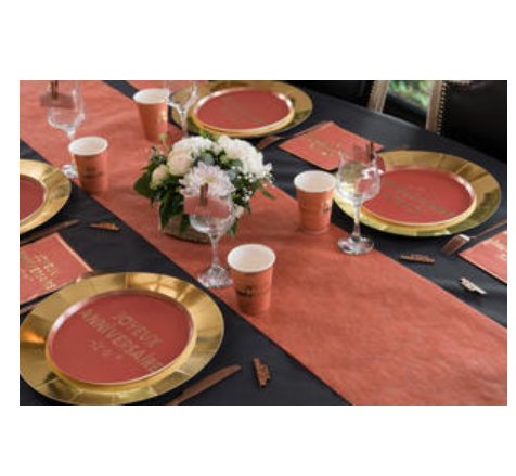 Vlies Deko Tischl�ufer - Terracotta, 25m