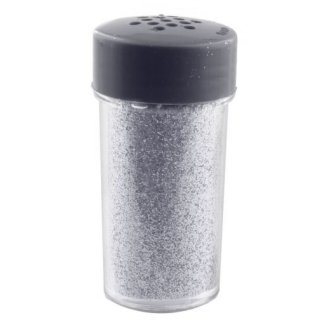 Glitter Streu aus der Tube, silber