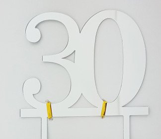 Cake Topper Zahl 30