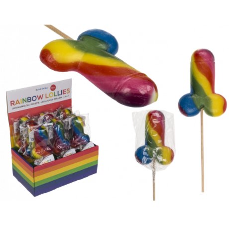 Penis Lutscher in Regenbogenfarben