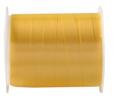 Polyband / Geschenkband Spule, gelb