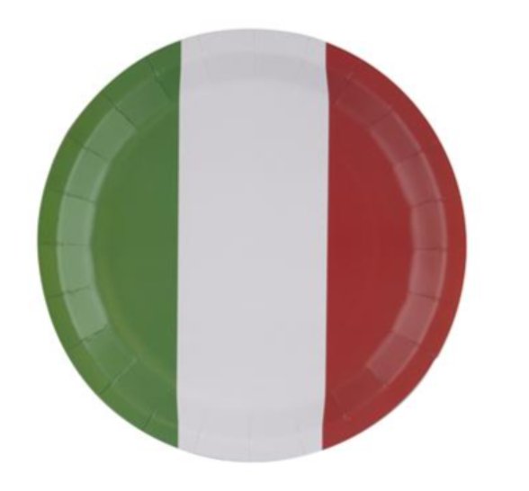 Partyteller Italien, 8 Stck