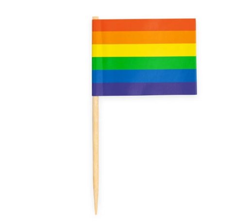 Flaggenpicker Regenbogen, 50 Stck