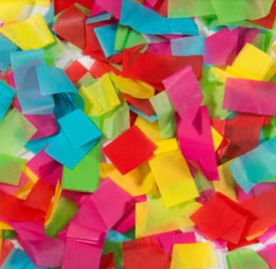 Konfettikanone / Konfettiwerfer Bunt - 15cm