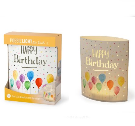 Poesielicht Happy Birthday