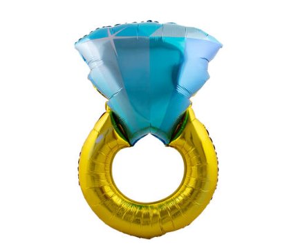 Folienballon - Form - Bachelorette Ring