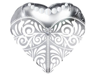 Folienballon Hochzeitskleid