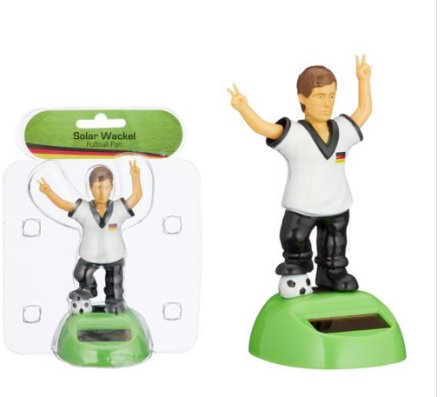 Solar Wackel Fuball Fan, 1 Stck