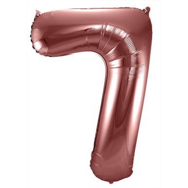 Folienballon Zahl 7 Bronze - 86 cm