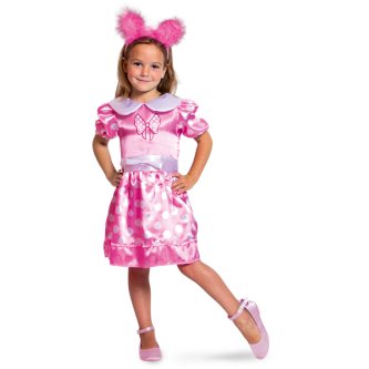 Rosafarbenes Kleid mit Punkten - Kindergre S