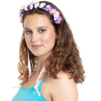 Haarkranz Flower Power, pink