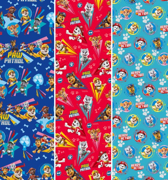 Geschenkpapier Paw Patrol, 70 x 200 cm