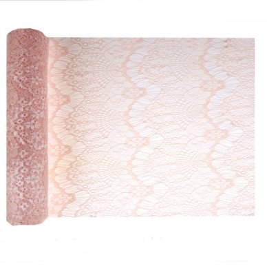 Tischlufer Spitze Vintage, rosa