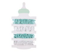 Geschenkband Baby in mint/weiss