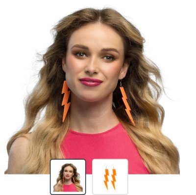 Ohrringe Flash neon orange