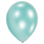 Hellblau Metallic Ballons - 100 Stck