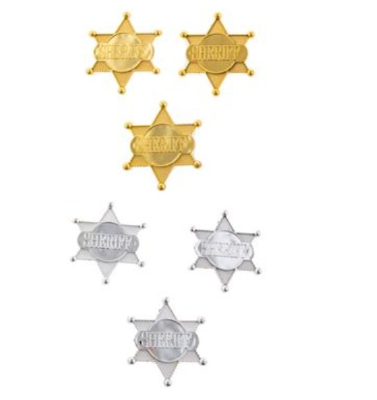 Sheriff Sterne, 6 Stck