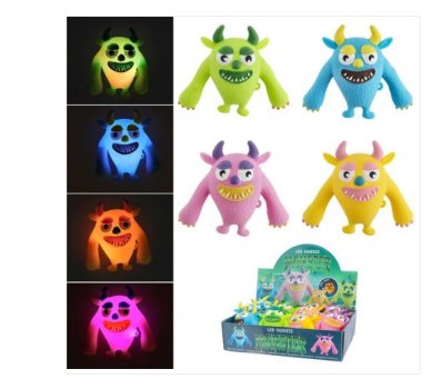 LED Quetsch Monster, 1 Stck