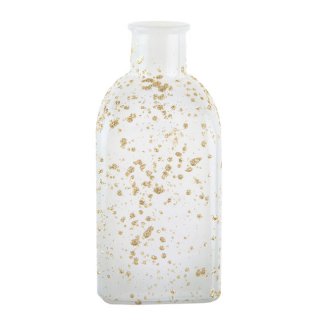 Vase mit goldenem Glitter, 19 cm