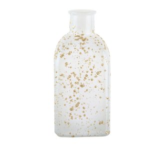 Vase mit goldenem Glitter, 13 cm