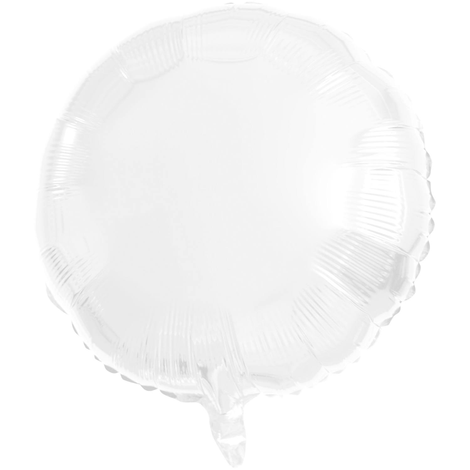 Folienballon Metallic wei, matt