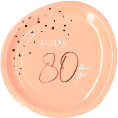 Teller Elegant Lush Blush, 80 Jahre