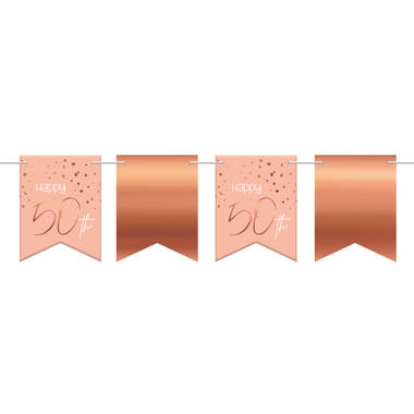 Wimpelkette Elegant Lush Blush - 50 Jahre