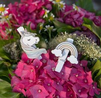 Klammer Einhorn, 6 Stck