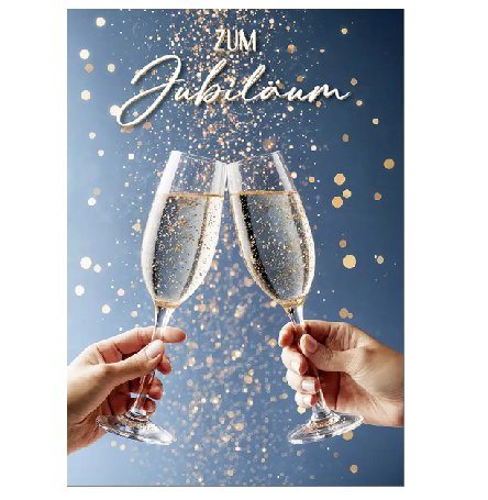Zum Jubil�um - Gl�ckwunschkarte