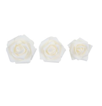 Gemischte Rosen - wei, 9 Stck