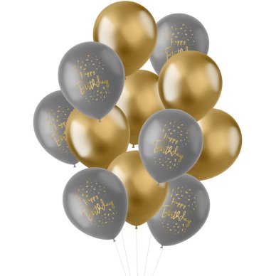 Ballons Golden Dawn, 12 Stck - 30 cm