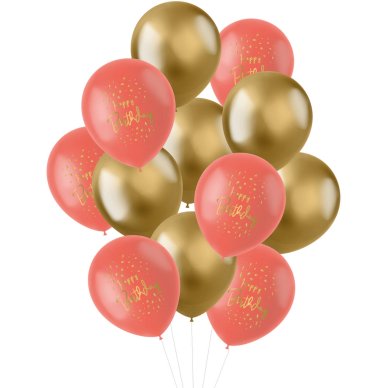 Ballons Golden Dawn, 12 Stck - 30 cm