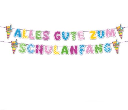Buchstaben Girlande Schulanfang