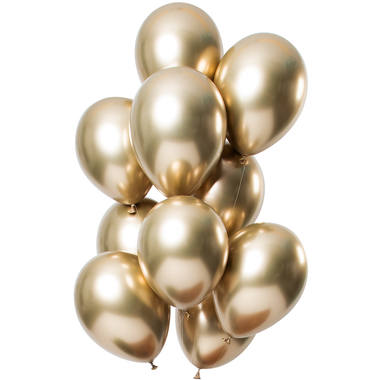 Glossy Gold Ballons - 100 Stck, 33 cm
