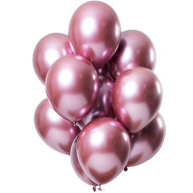 Ballons Glossy Bordeaux 33cm - 12 Stck