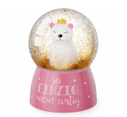 Glitzerkugel Katze