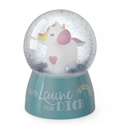 Glitzerkugel Einhorn