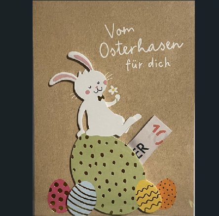 Osterkarte - Vom Osterhase