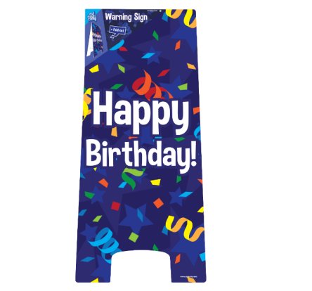 Aufsteller Happy Birthday - Flurschild