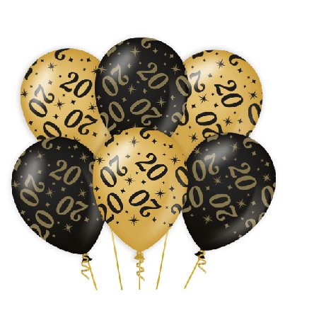 Luftballons zum 20.Geburtstag