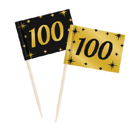 Picker mit Zahl 100