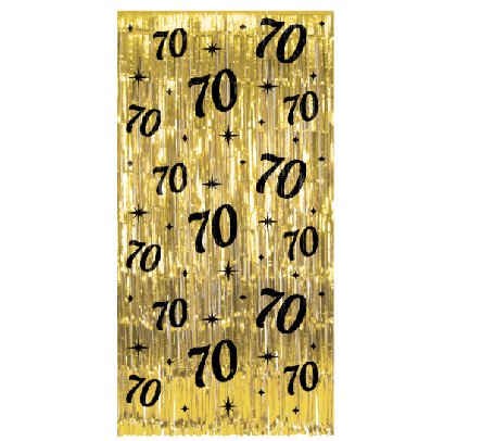 Party Vorhang mit Zahl 70