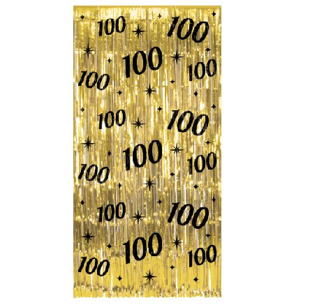Party Vorhang mit Zahl 100