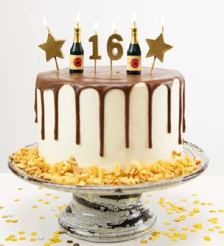 Party Kerzen zum 16.Geburtstag