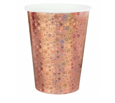 Trinkbecher rosegold zu Silvester, 10 Stck