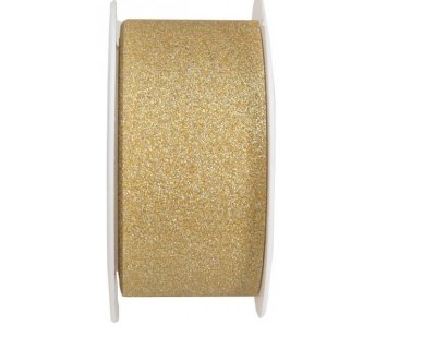 Glitzerband - gold, 3 cm x 5m