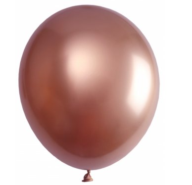 Metallic Luftballons, rosegold 100 Stck, 27 cm
