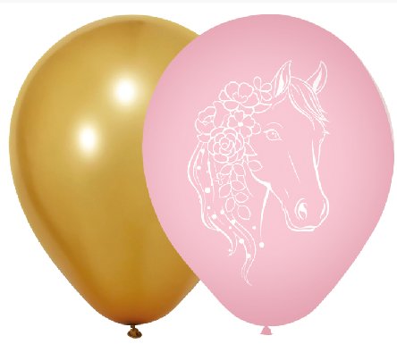 Latexballons Pferde, 8 St�ck -30 cm
