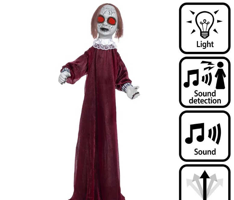 Halloween Animation Lachende Dolly